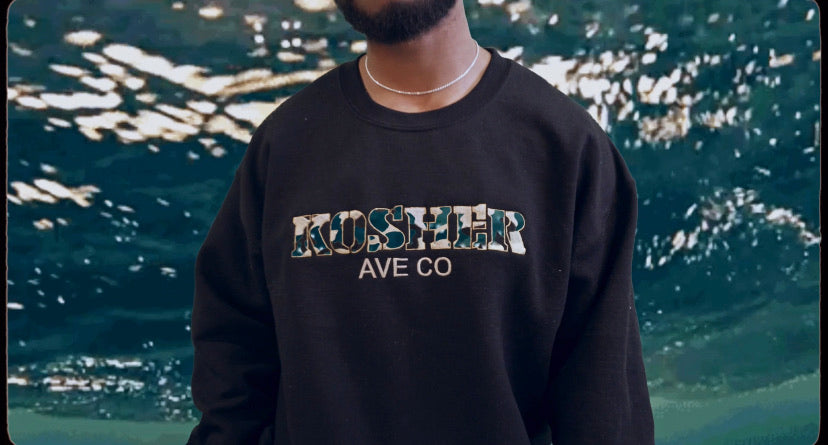 Kosher Camouflage Logo Embroidered Sweatshirts