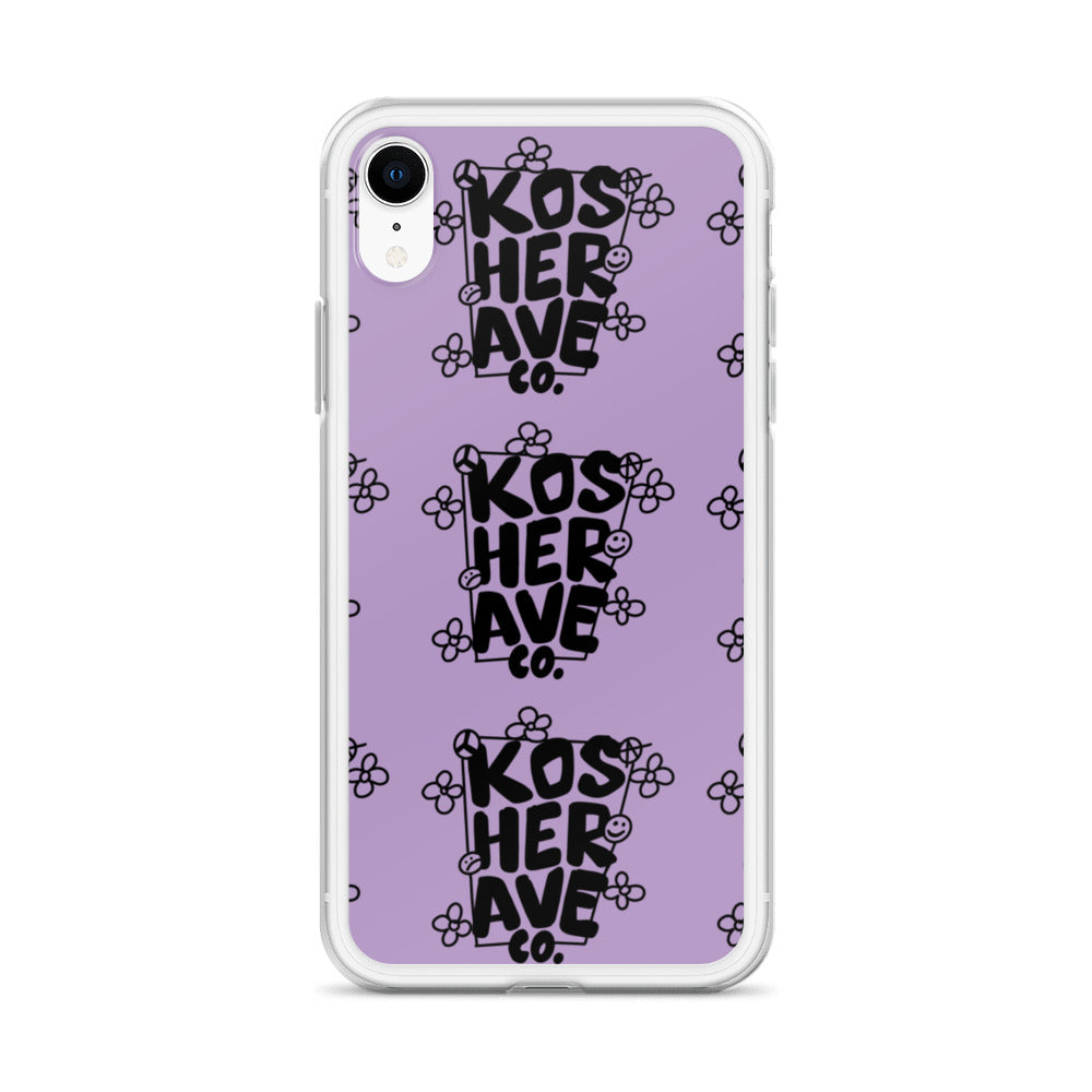 Smell The Flowers Purple iPhone Case